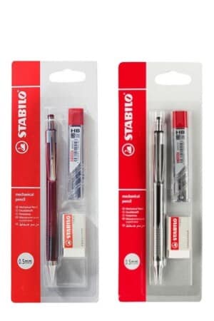 بلیستر اتود ۰.۵ کد ۳۱۳۵ همراه با نوک و پاک کن استابیلو stabilo