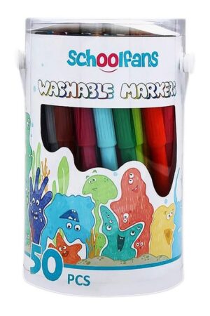 ماژیک ۵۰ رنگ استوانه ای ۹۲۴۳۶ اسکول فنس schoolfans