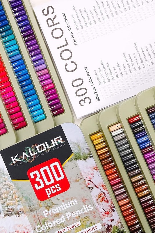 مداد رنگی ۳۰۰ رنگ kalour