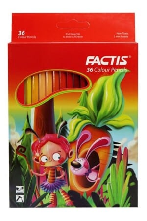 مداد رنگی ۳۶ رنگ مقوایی