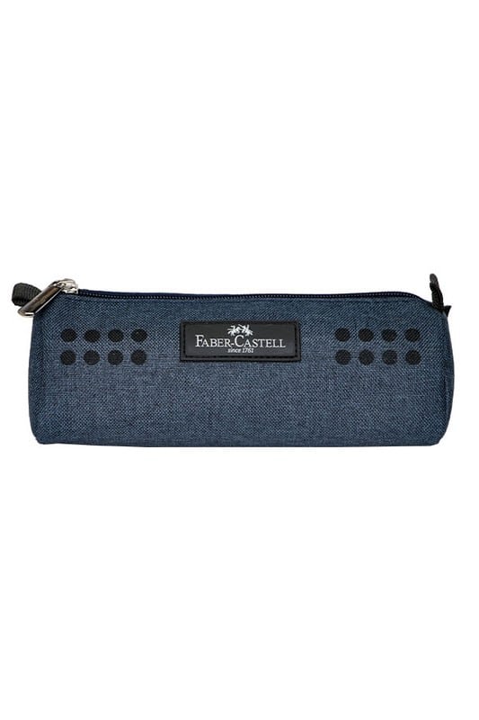 جامدادی تک زیپ پارچه ای سرمه ای طرح گریپ ۳۱۹۱۴۹۴۵ فابر کاستل