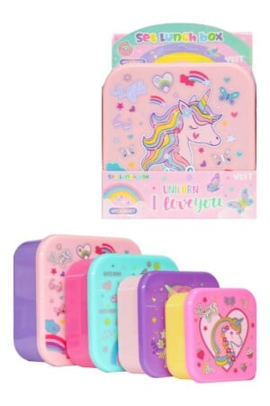 ظرف غذا ۴ سایز  یونی کورن u۲۰۸۵