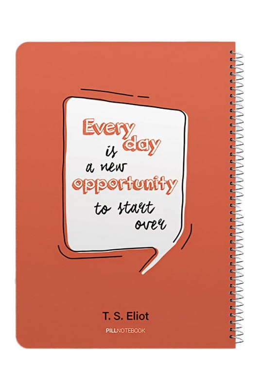 دفتر ۱۰۰ برگ رحلی کاما جلد سخت سیمی با پرفراژ پیل