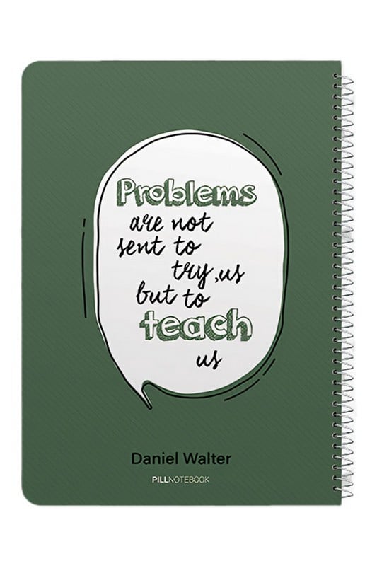 دفتر ۱۰۰ برگ رحلی کاما جلد سخت سیمی با پرفراژ پیل