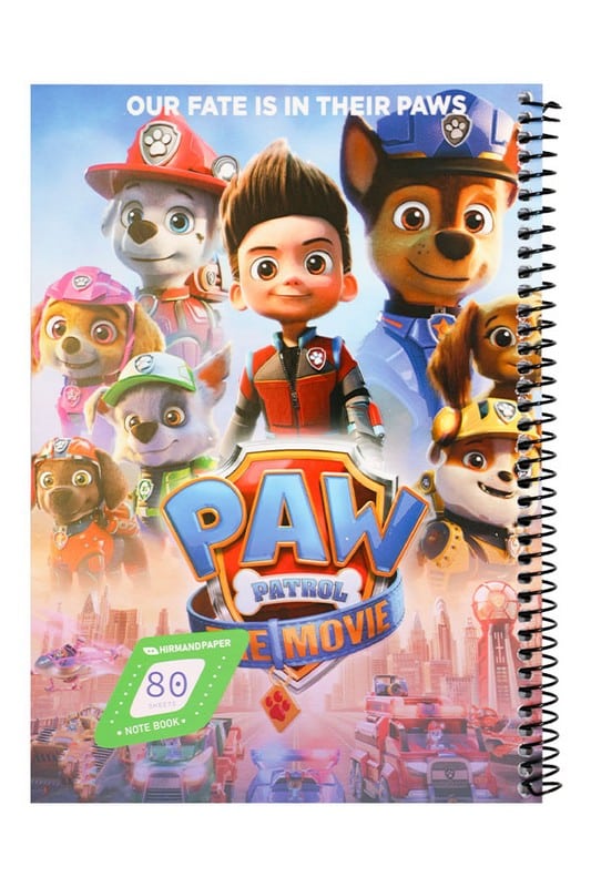 دفتر کارتونی سیمی مقوایی ۸۰ برگ هیرمند