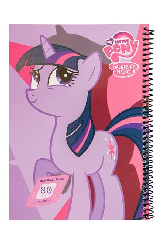 دفتر کارتونی سیمی مقوایی ۸۰ برگ هیرمند