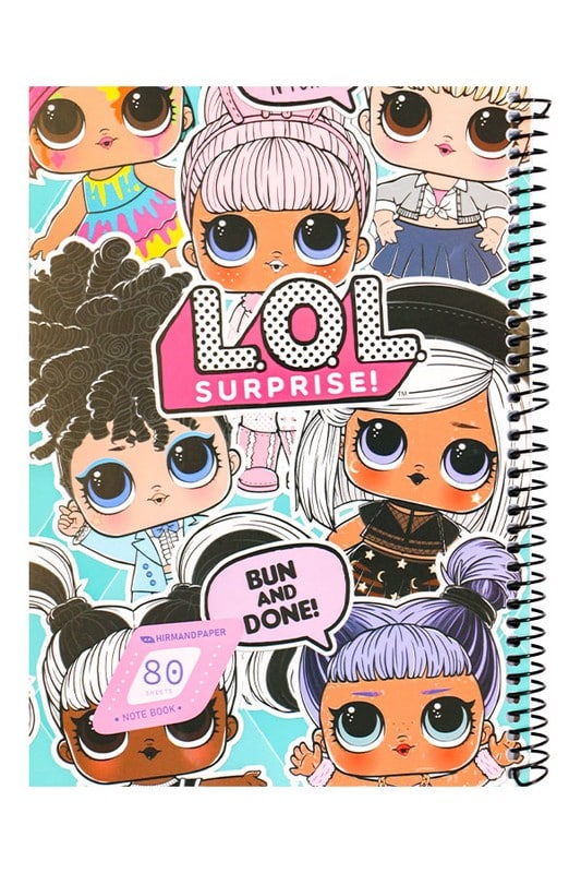 دفتر کارتونی سیمی مقوایی ۸۰ برگ هیرمند