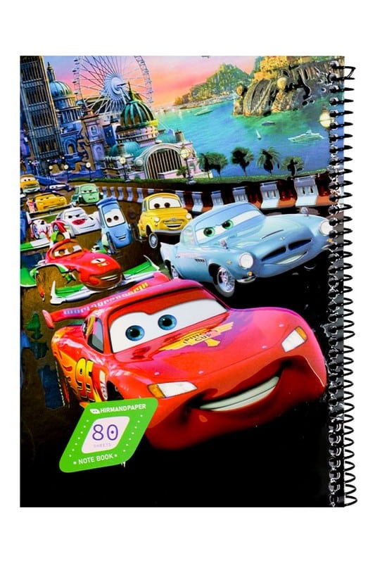 دفتر کارتونی سیمی مقوایی ۸۰ برگ هیرمند