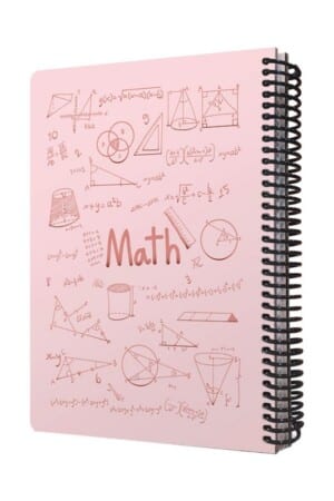 دفتر فرمول ریاضی shiny صورتی ۱۰۰ برگ  ۲۴×۱۷ دات نوت