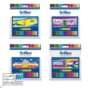 مداد رنگی ۲۴ عددی جعبه مقوایی ecp۲۴pil