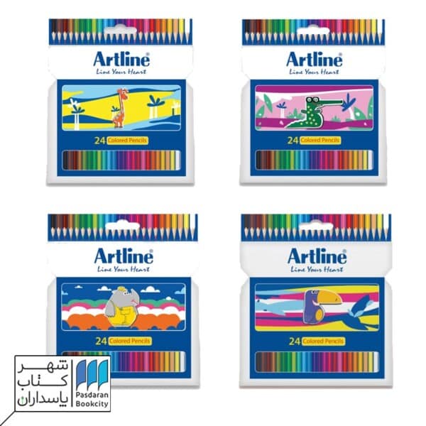 مداد رنگی ۲۴ عددی جعبه مقوایی ecp۲۴pil