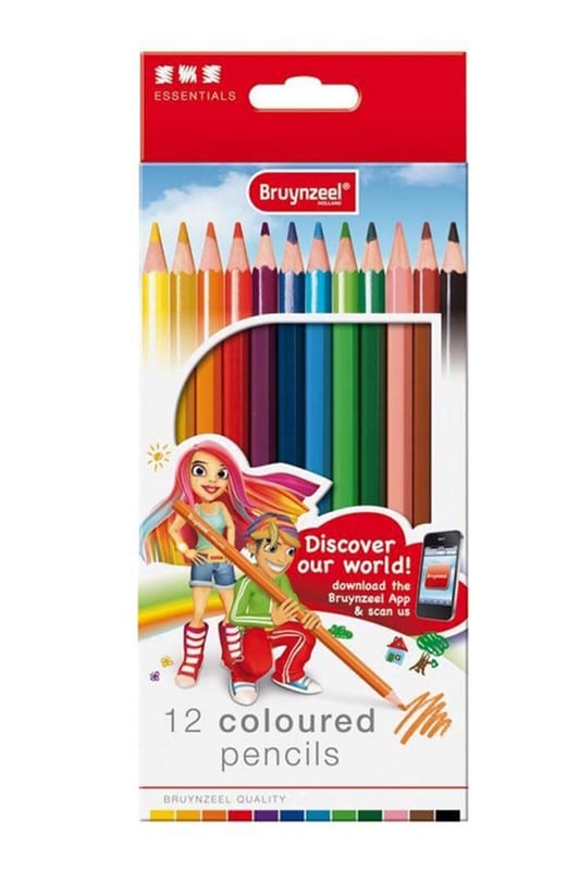 مداد رنگی ۱۲ رنگ جعبه مقوایی ۷۵۴۵K۱۲B