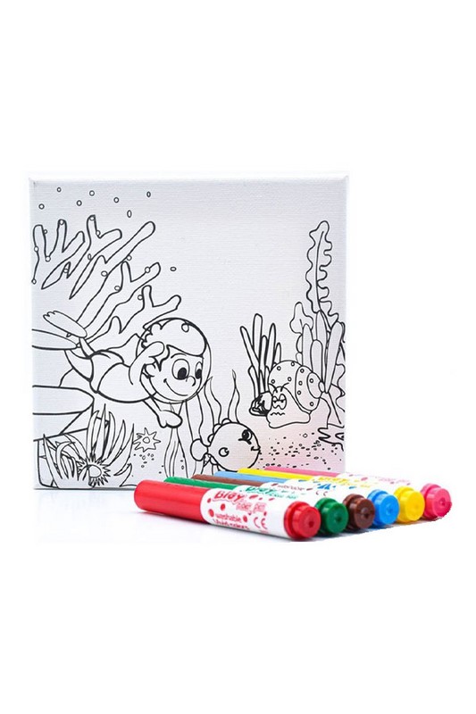 ماژیک ۶ رنگ همراه با بوم ۹۲۴۰۵