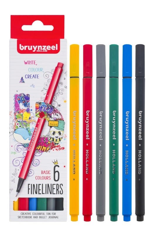 روان نویس نوک نمدی ۶ رنگ اصلی کد ۶۰۲۴۱۰۰۶