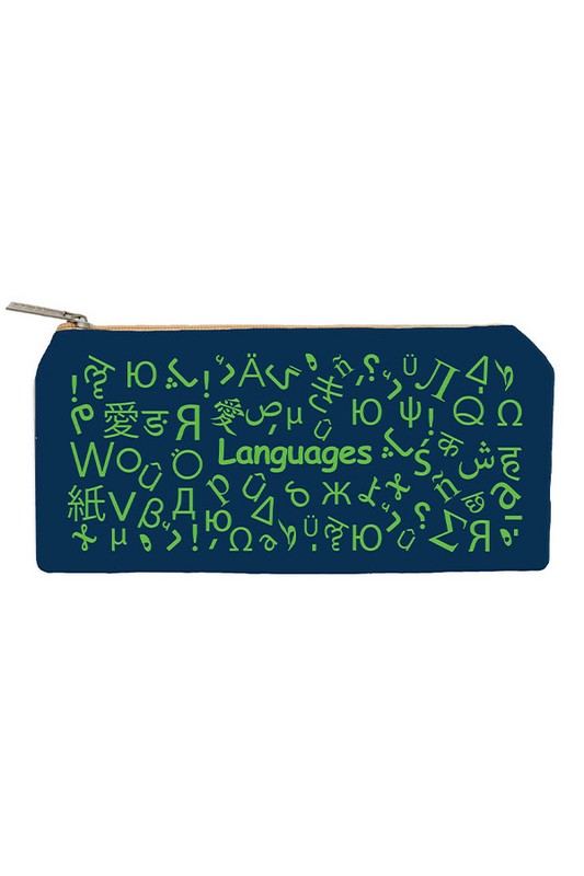 زیپ کیف سایز B۵ languages سرمه ای دات نوت