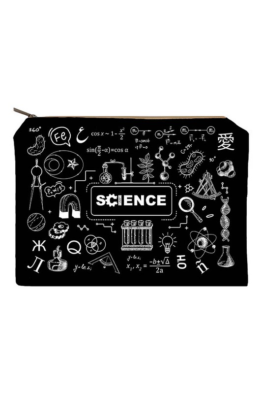 زیپ کیف سایز A۴ Science مشکی دات نوت