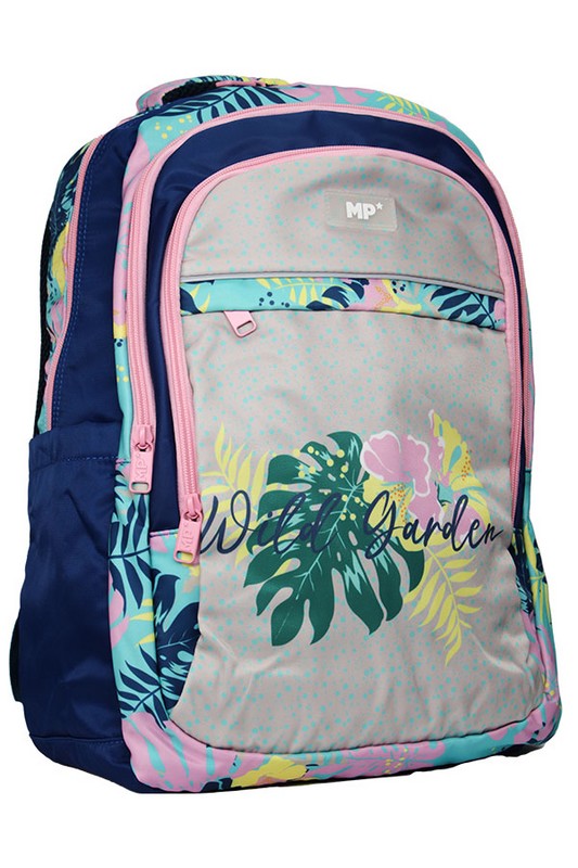 کوله پشتی چهار زیپ طرح برگ کد MO۱۰۸-۰۷