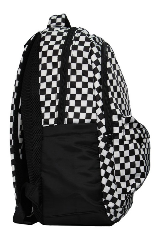 کوله پشتی سه زیپ شطرنجی کد MO۱۱۰-۰۵