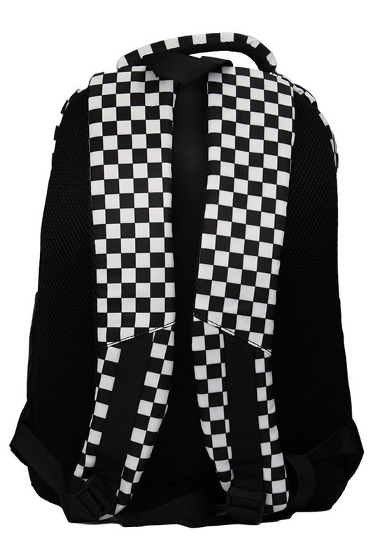 کوله پشتی سه زیپ شطرنجی کد MO۱۱۰-۰۵