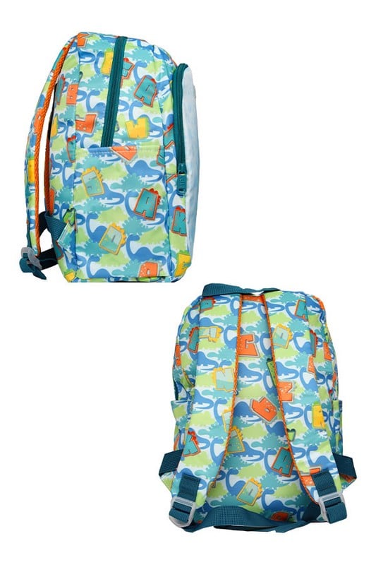 کوله پشتی دو زیپ طرح دایناسور کد MO۱۱۱-۰۴