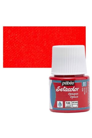 رنگ پارچه ستاکالر رنگ  ۸۰ red اپک ۴۵ میل