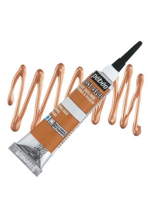 دور گیر خمیری رنگ شیشه با نازل ۲۰ میل طلایی قرمز