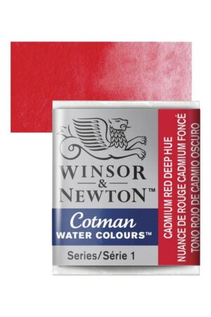 قرص تک رنگ آبرنگ کاتمن Cadmium Red Deep Hue winsor ۰۹۸