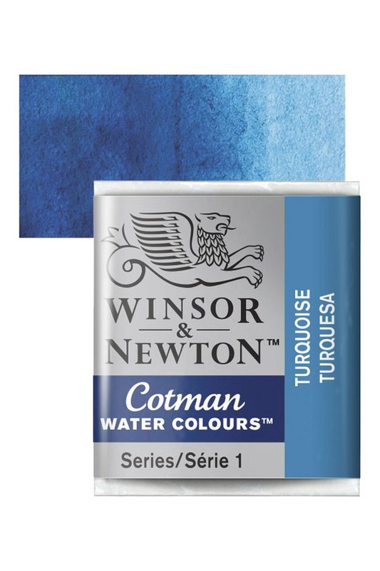 قرص تک رنگ آبرنگ کاتمن Tuquoise ۶۵۴