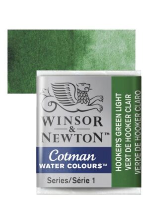 قرص تک رنگ آبرنگ کاتمن Hookers Green Ligt winsor ۳۱۴