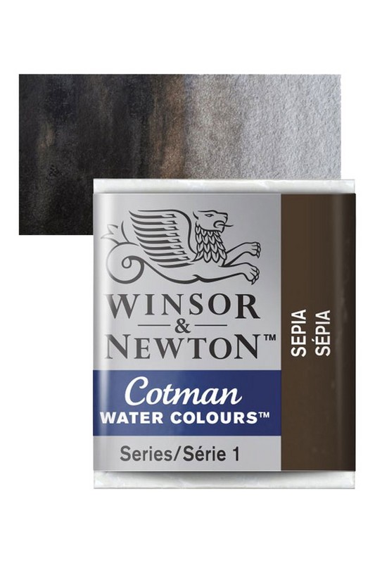 قرص تک رنگ آبرنگ کاتمن Sepia ۶۰۹