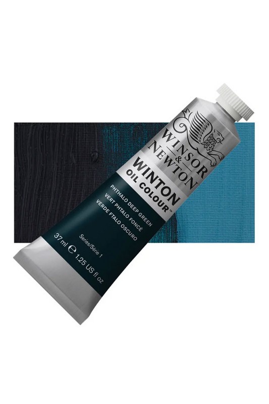 رنگ روغن وینتون کد ۸۱۴۱۴۰۴۸ ۳۷ میل رنگ  Phthalo Deep Green winsor