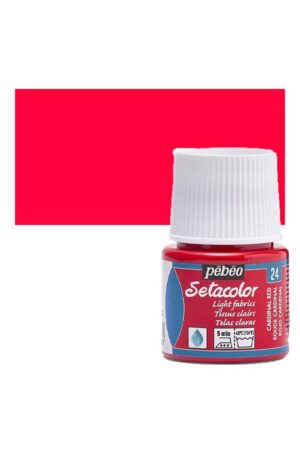 رنگ پارچه ستاکالر ۴۵ میل ترانسپارنت کد ۲۴ رنگ cardinal red