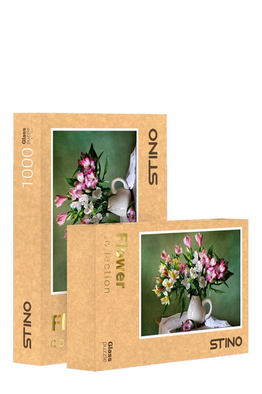 پازل شیشه ای ۱۰۰۰ قطعه طرح گل کد ۱۰۲