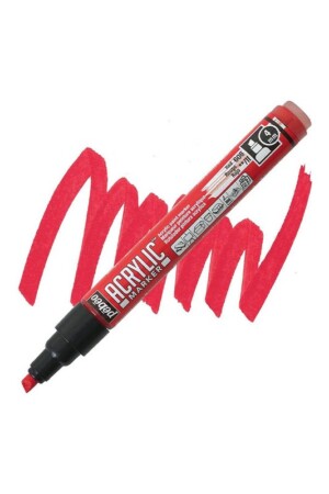 ماژیک deco marker نوک ۴ میلیمتر تخت رنگ red