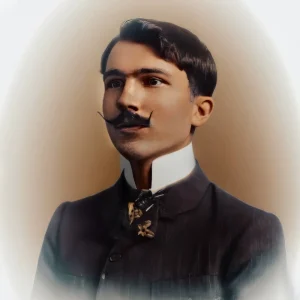 تصویر نیکوس کازانتزاکیس نویسنده یونانی