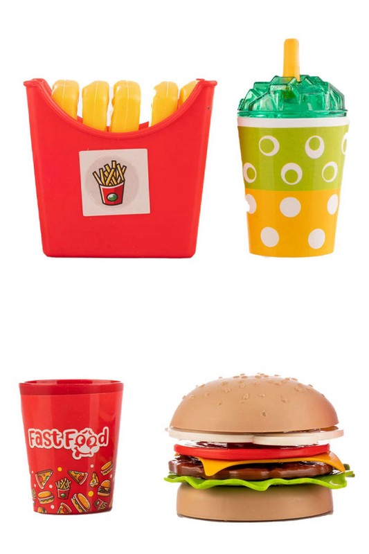 اسباب بازی فست فود برگر و سیب زمینی