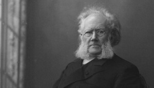 تصویر هنریک ایبسن نویسنده نمایشنامه ارکان جامعه از نشر بیدگل Henrik Ibsen