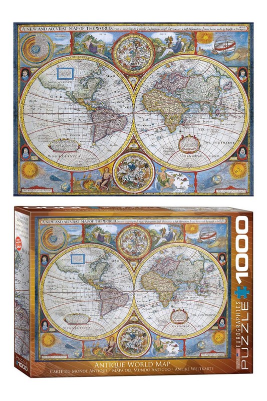 پازل antique world map ۶۰۰۰ ۲۰۰۶ ۱۰۰۰pcs