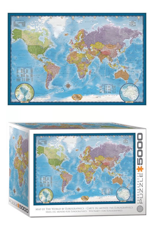 پازل map of the world ۸۵۲۰ ۵۸۹۰ ۵۰۰۰pcs