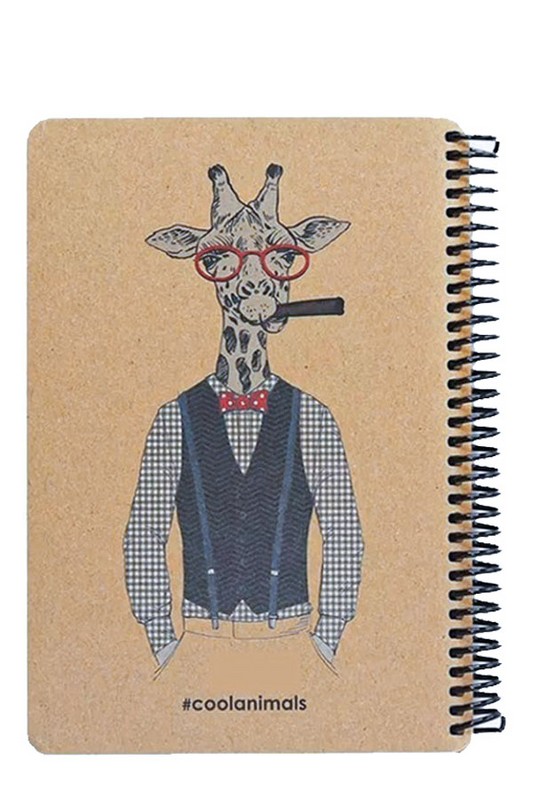 دفتر یادداشت حیوانات جلد سخت A۵