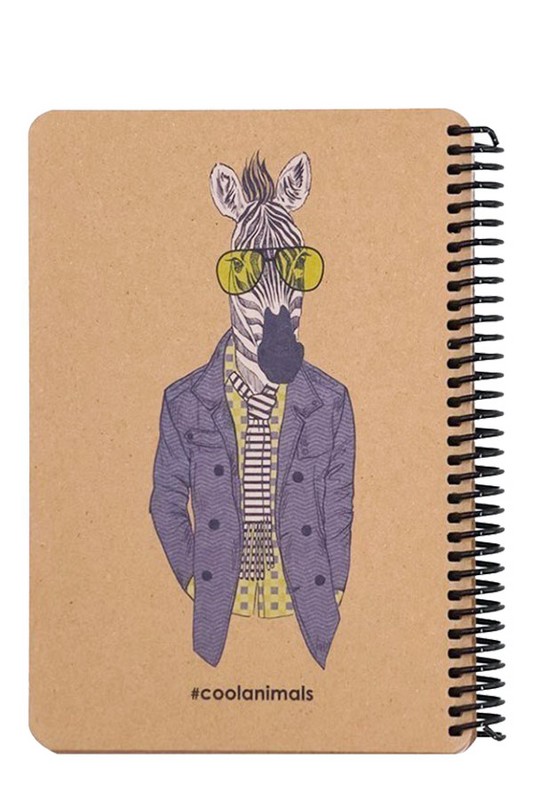 دفتر یادداشت حیوانات جلد سخت A۵