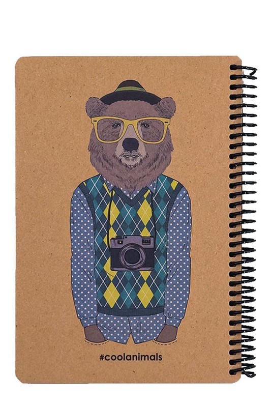 دفتر یادداشت حیوانات جلد سخت A۵