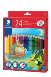 مداد رنگی ۲۴ رنگ جعبه مقوایی لونا luna استدلر
