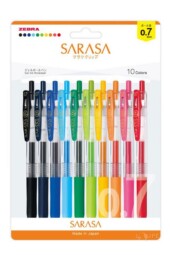 روان نویس ژلی ۰.۷ ۱۰ رنگ ساراسا کلیپ