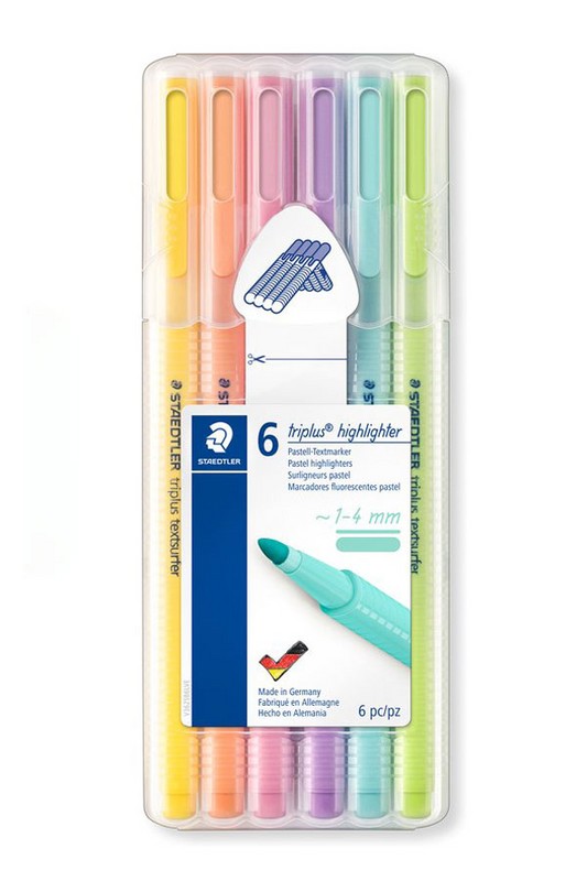 هایلایتر ۶ عددی پاستلی تریپلاس ۳۶۲