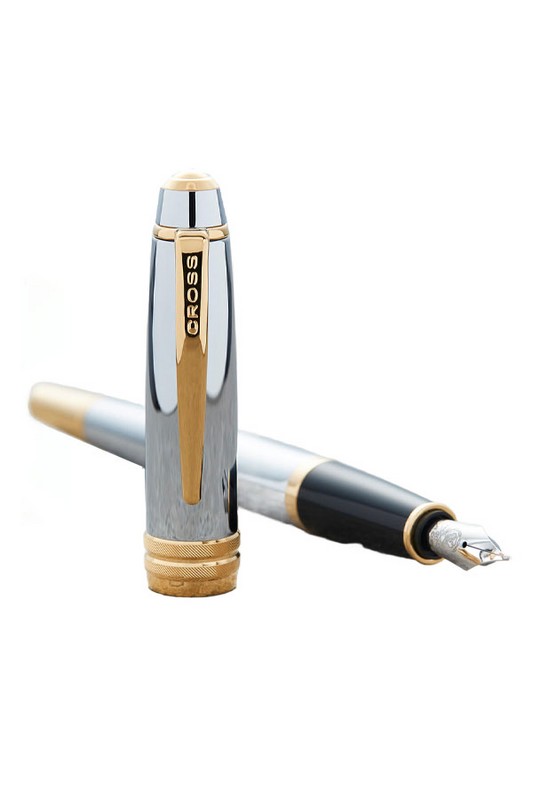 خودنویس استیل گیره زرد بیلی Baily کراس