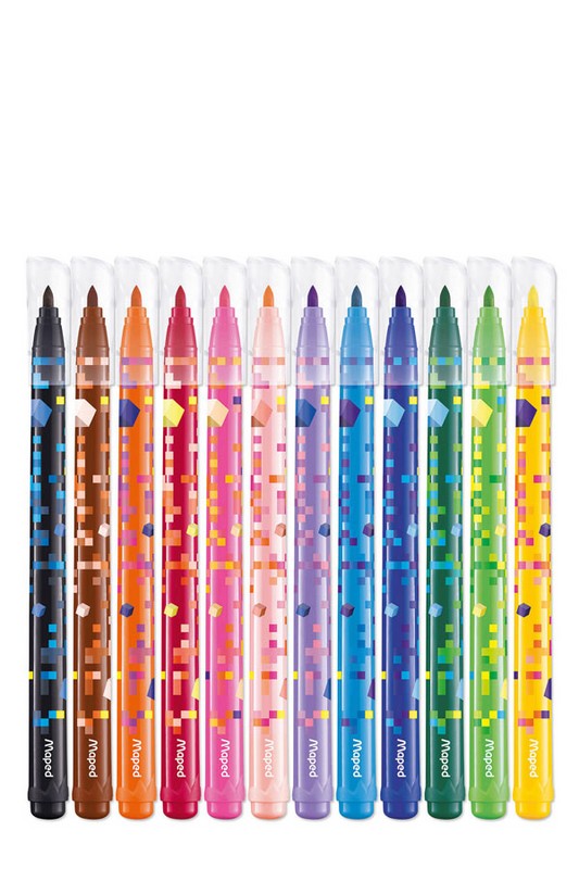 ماژیک ۱۲ رنگ Pixel Party مپد