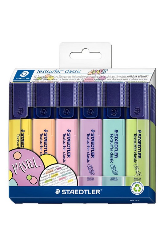 هایلایتر ۶ عددی پاستلی تریپ لاس ۳۶۴ استدلر