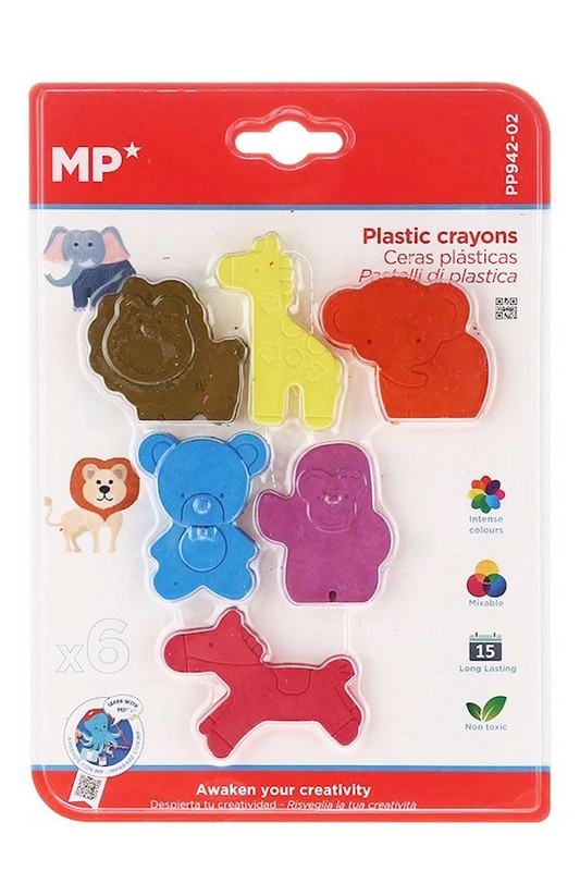 پاستل ۶ رنگ طرح حیوانات PP۹۴۲ ۰۲