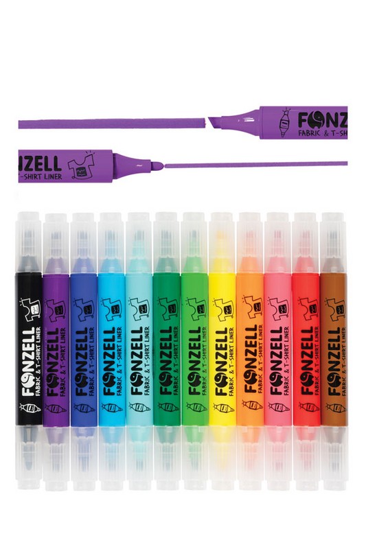 ماژیک ۱۲ رنگ Tshirt Marker کد ۶۸۵۰۰۳